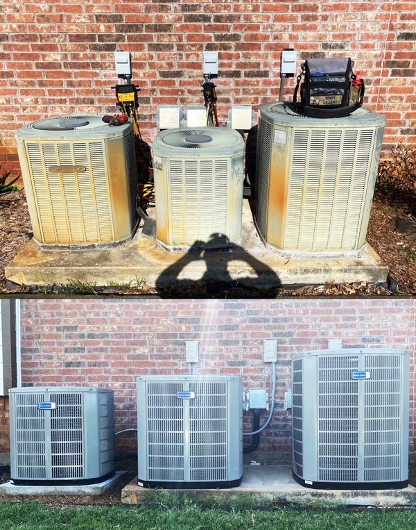 AC Repair Before and After