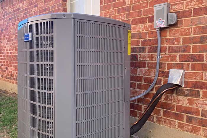 Outdoor central AC unit