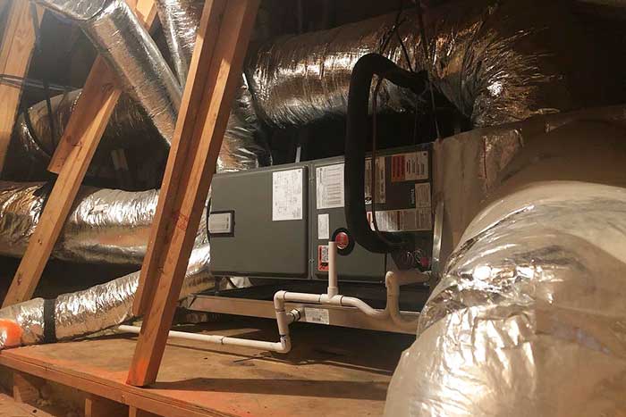 Ductwork for attic ventilation