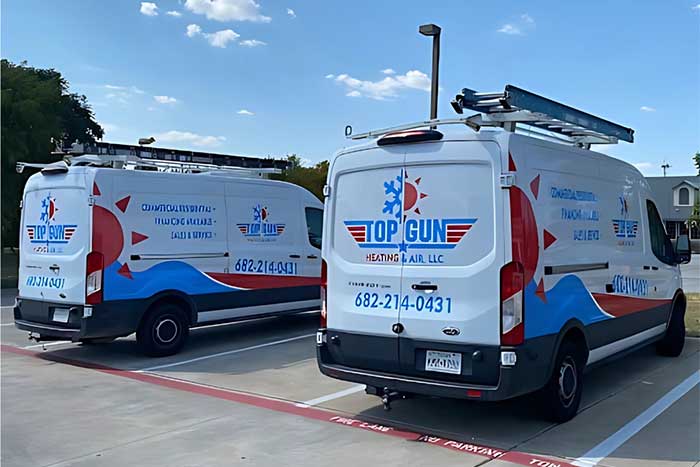 Top gun air van for attic sanitation services