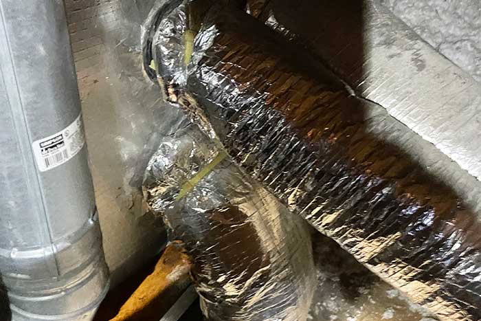 HVAC system air duct sealing