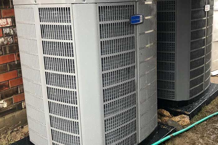 Two AC units for heating repair